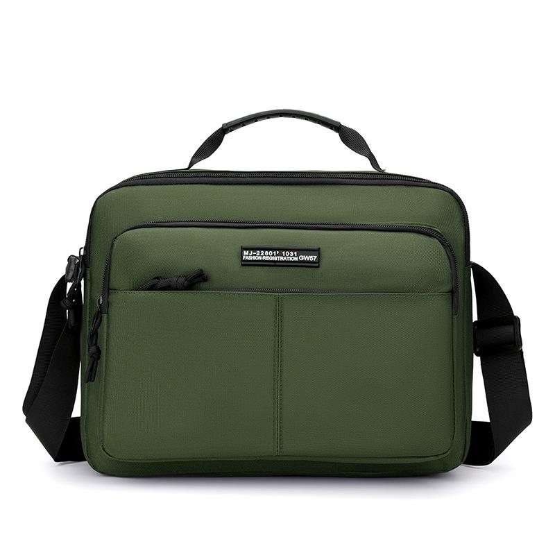 Мужская сумка на плечо Легкая Водонепроницаемая Износостойкая Нейлоновая Сумка армия зеленый