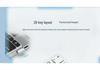 JOMAA 2.4G Wireless Rechargeable Compact Silent Keyboard for Office Use