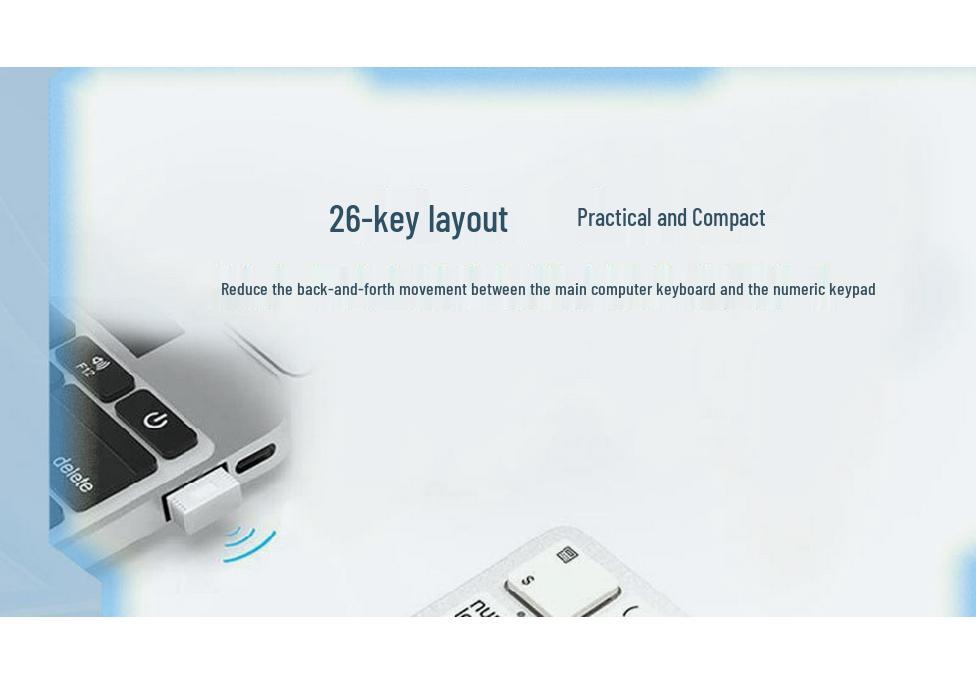 JOMAA 2.4G Wireless Rechargeable Compact Silent Keyboard for Office Use