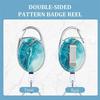 1pc Retractable Badges Holder Nylons Cord Keyrings Quality Retractable Keychains Name Tag Holder Keyring ID Card Key Ring