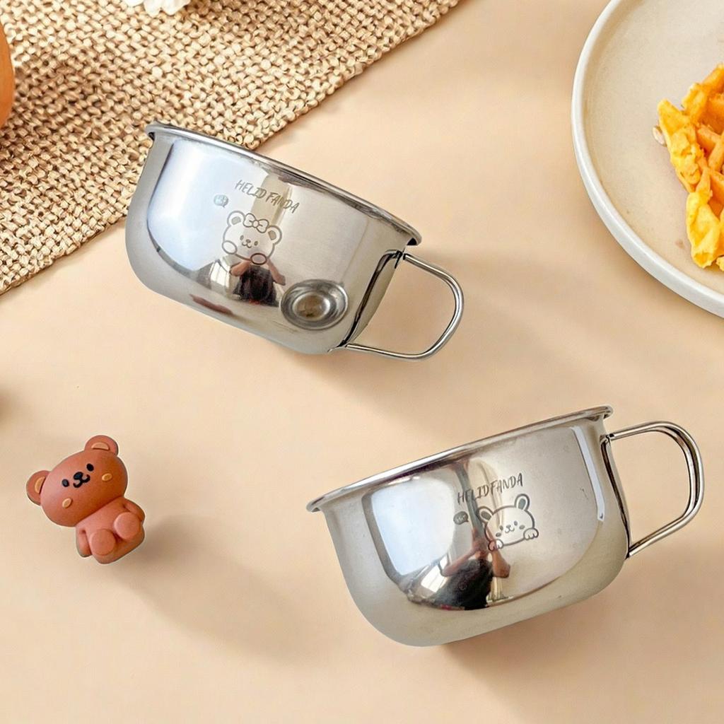Mini cană de apă din oțel inoxidabil 304 cu mâner, cană drăguță pentru lapte, cafea, cană, cană anti-opărire pentru băut, pahar pentru copii