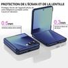 Case for Samsung Galaxy Z Flip 8, Hard Protection with Magnetic Ring - Navy Blue