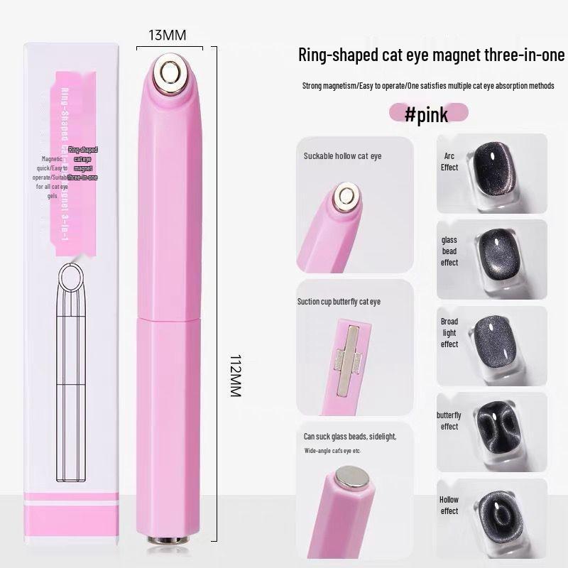 Upgraded Dual-Ended Cat Eye Gel Magnet Pen for Nail Art