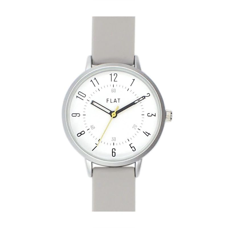 

[Follow] watch FLAT simple rubber belt watch Y00421S-1 GY ladies gray