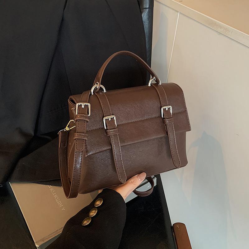 Retro small bag women's versatile new fashion shoulder messenger bag women's casual portable small square bag