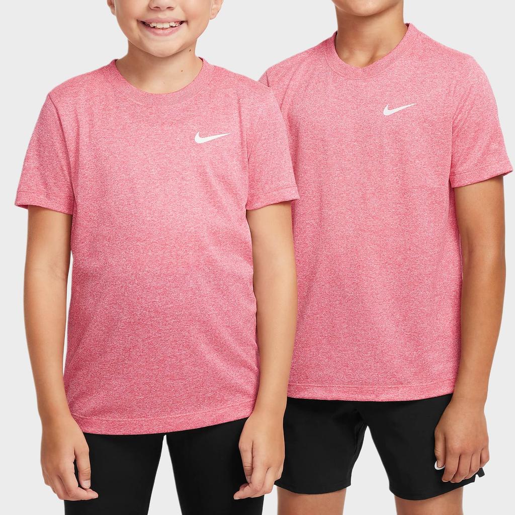 Nike Legend Dri-FIT Soft Absorbent Lightweight Short Sleeve T-Shirt Kids Tops Purple White Stone FZ5198-629