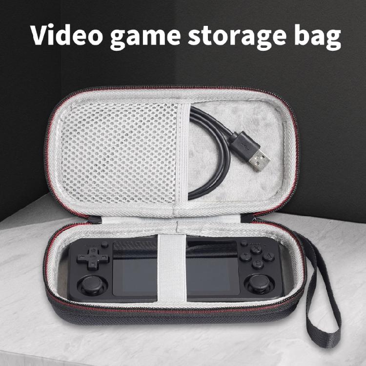 Storage Case Bag with Mesh Pocket for RG351P RG 351P Handheld Game Console Storage Bag Shockproof Travel Pouch EVA Case