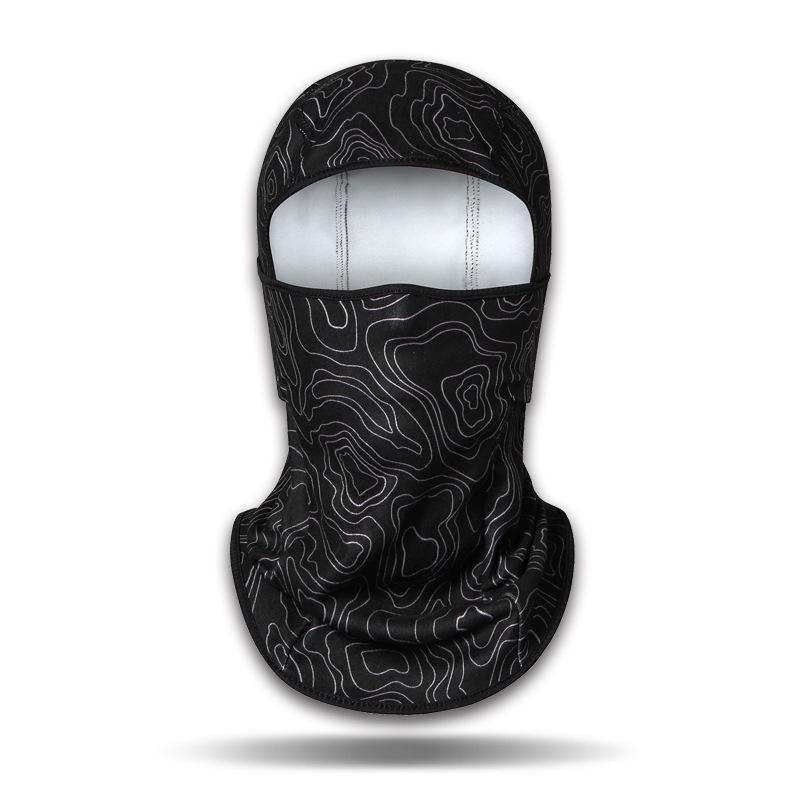 Unisex Winter Cycling Face Mask, Windproof Fleece Lined Full Cover, Camouflage Hat for Cold Outdoor Weather One Size