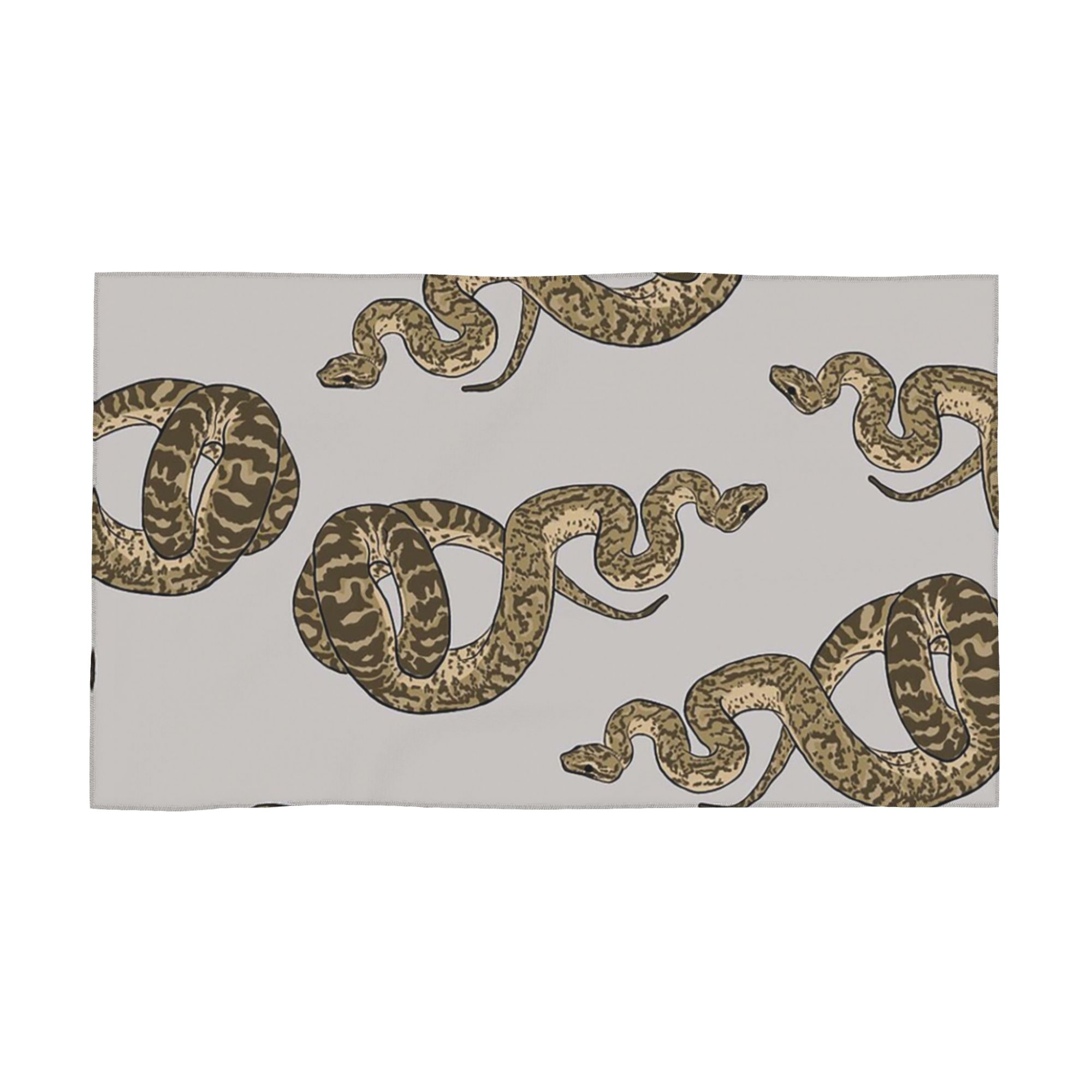 Ball Python Morph Snake Pattern Soft Face Towel Quick Dry Pool Bath Cotton Towels Breathable W40*H60(CM)