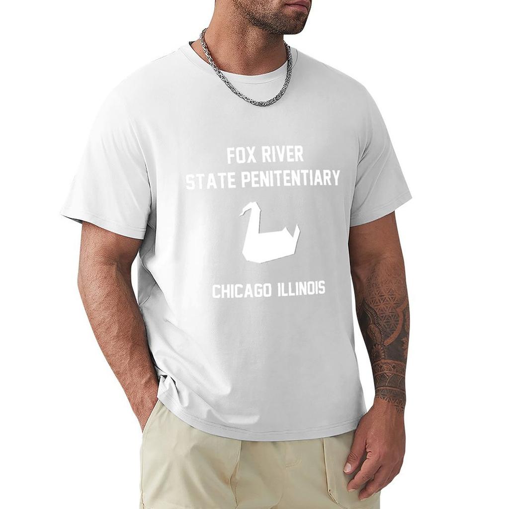 Fox River State Penitentiary Prison Break Tshirt Casual Loose Daily Wear Tshirt