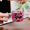 Coffee Tea Cup Double Wall Mug Milk Mug Clear Glass Cup Creative Dried Flower Glass Cup  Restaurant