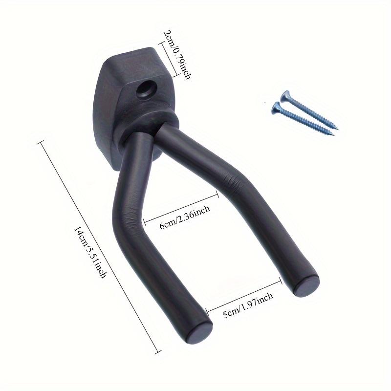 1 Stück Schwarzer Wandmontierter Gitarrenständer - ABS-Material, Sicherer Haken zur Präsentation von Heiminstrumenten für Gitarren, Schützt vor Kratzern & Staub