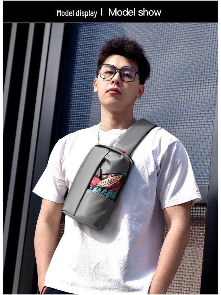 2021 Men's Cross-Border Business Chest Bag: Outdoor Casual Shoulder/Waist Bag