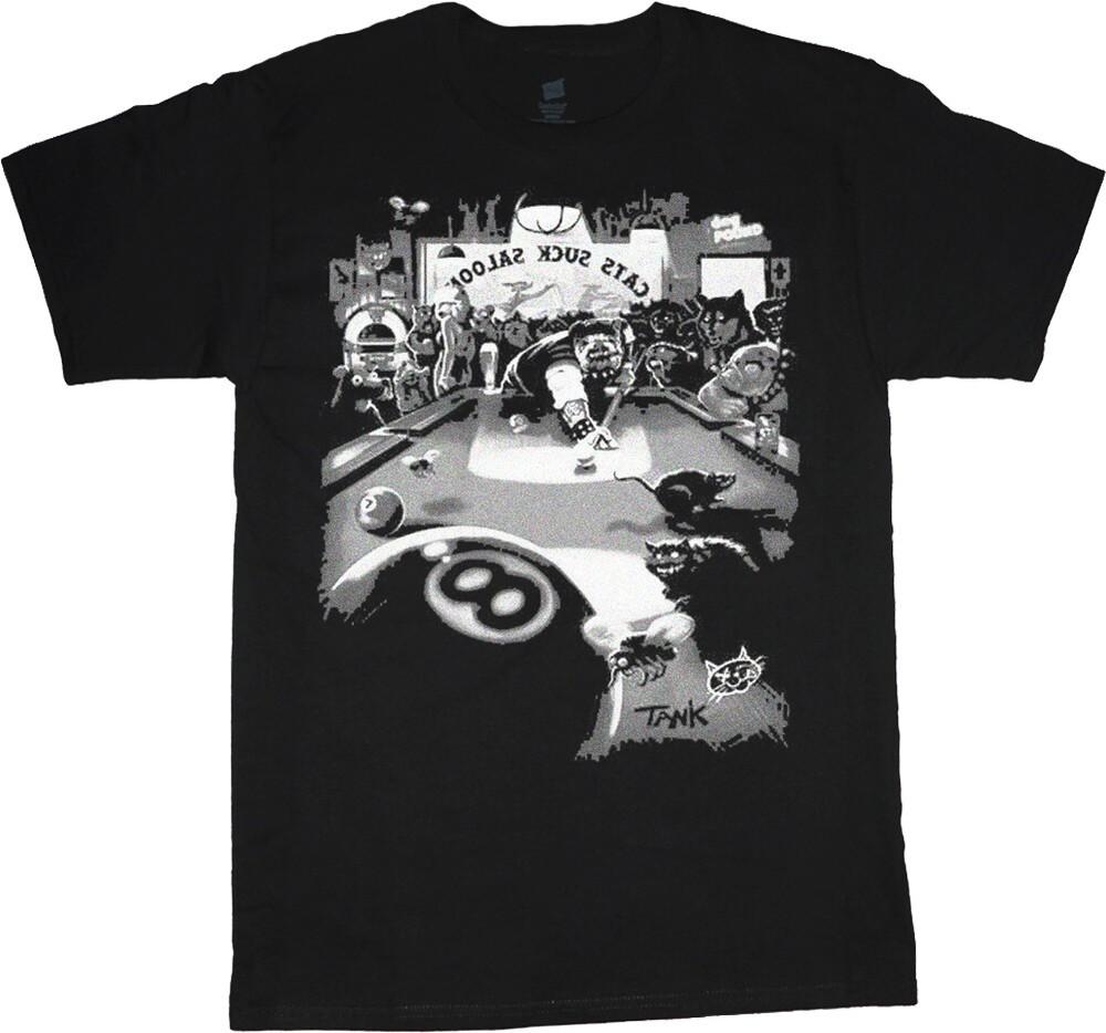 

Men#039;s tshirt Biker Bulldog Pool Billiards Graphic Tee Shirt Unisex T-Shirt XXXXL