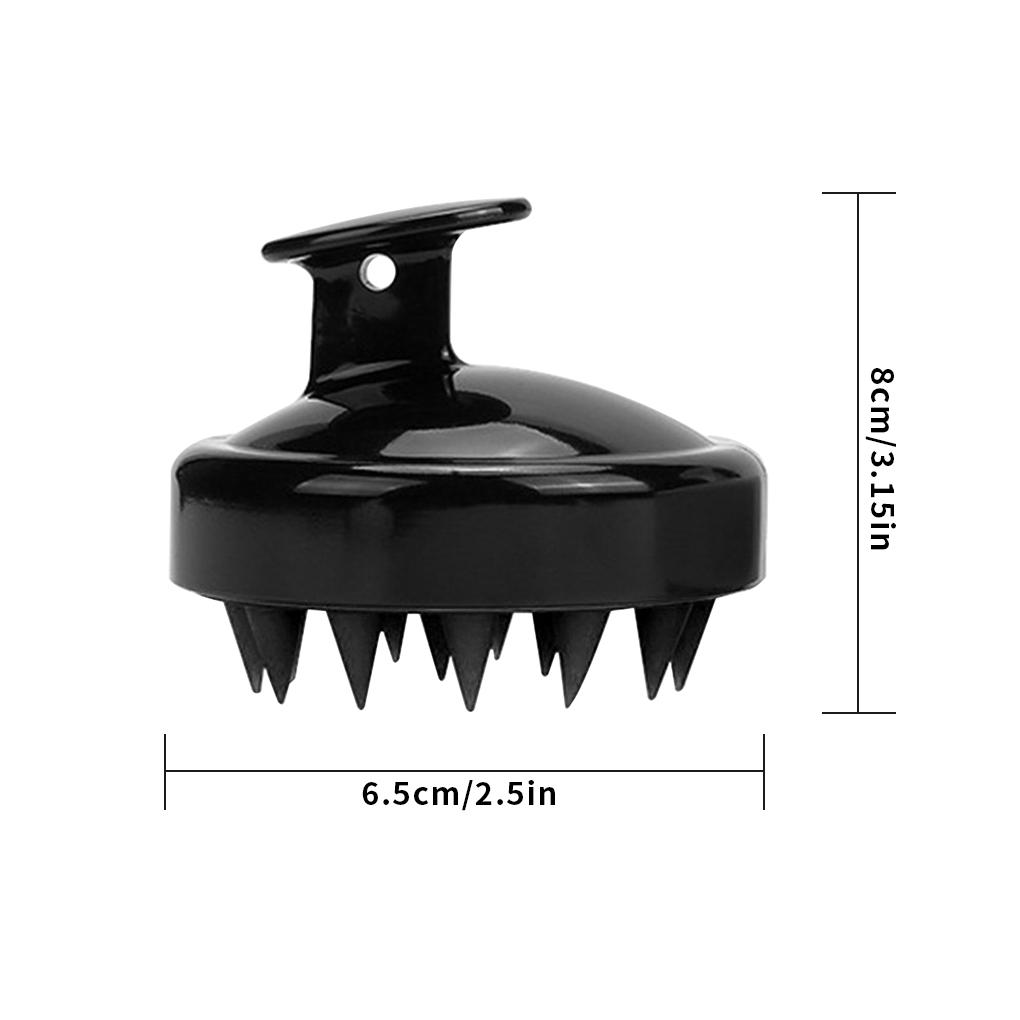 Silicone Brush Scalp Head Washing Hair Curly Hairbrush Pocket Professional Smooth Cleaning Massage Gifts for Girls