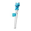 Kid Training Chopsticks Cartoon with Positioning Rings Lightweight Anti Slip Cat Pink