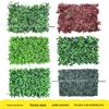 Parede Vegetal Biónica 3D: Decoração com Grama Artificial e Folhagens para Exterior