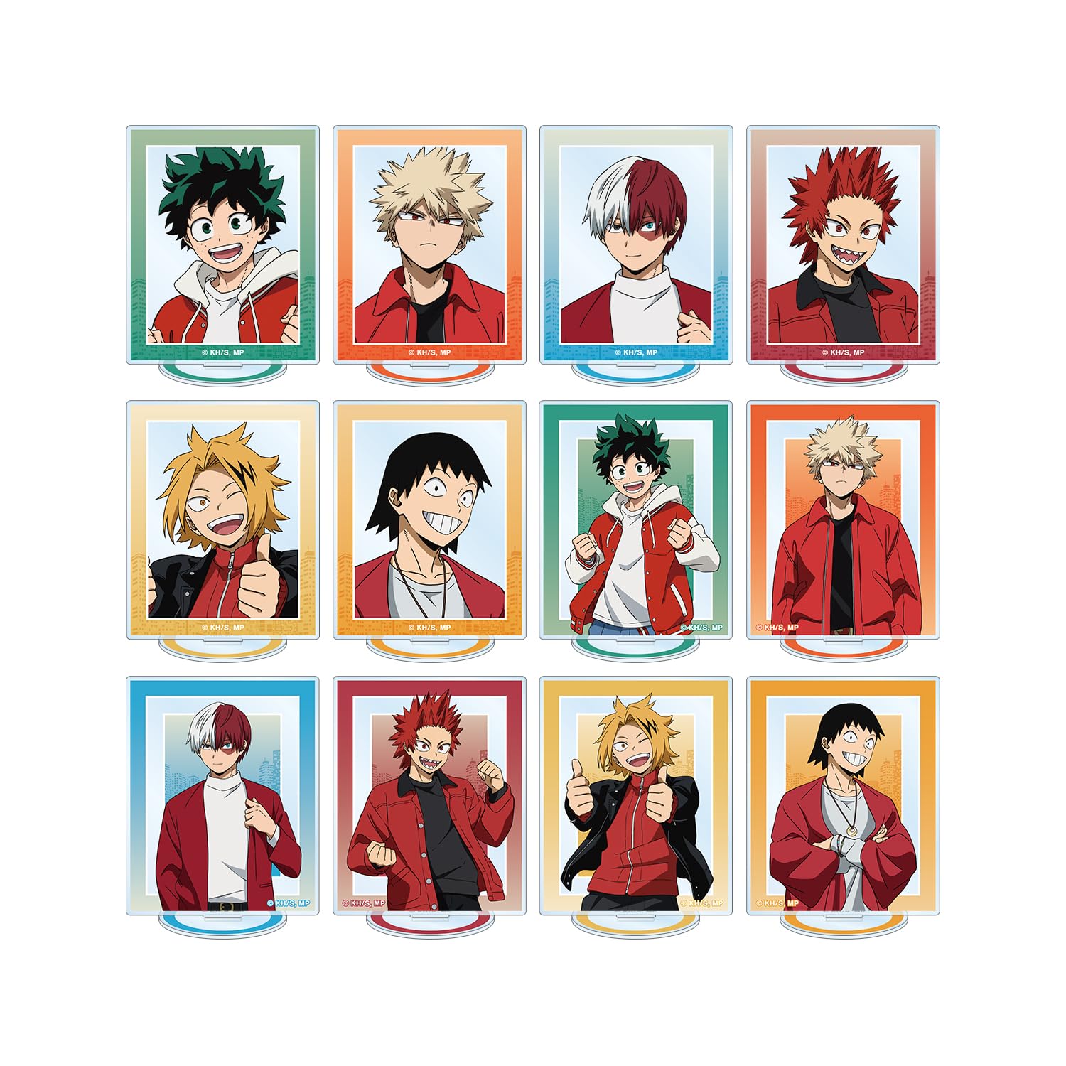 

ТВ аниме Герой Оригинал памятное фото торговый акриловый стенд коробка Моя Академия вер.. 12-ти предметный