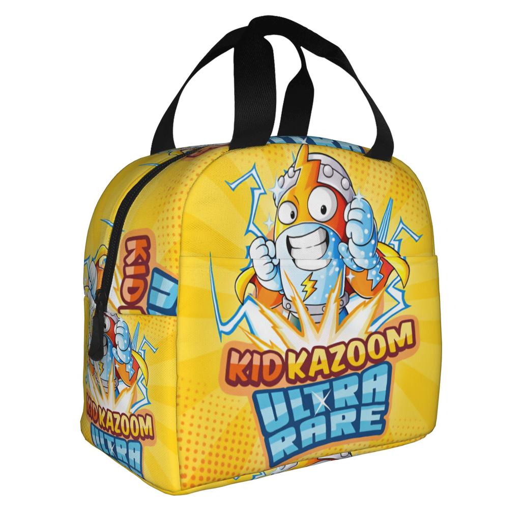 Custom S-Super Z-Zings Cartoon Insulated Lunch Bag for Camping Travel Game Waterproof Thermal Cooler Lunch Box Women Men