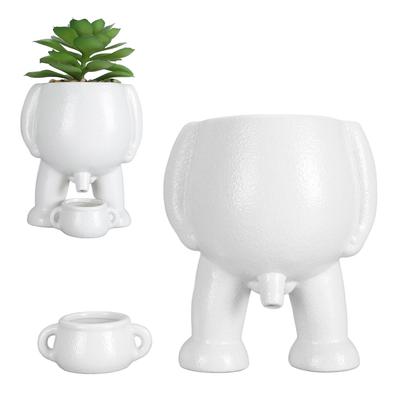 Vaso da Fiori in Ceramica Simulazione Innovativa Uomo Piccolo Urina Decorazione Vaso per Scrivania