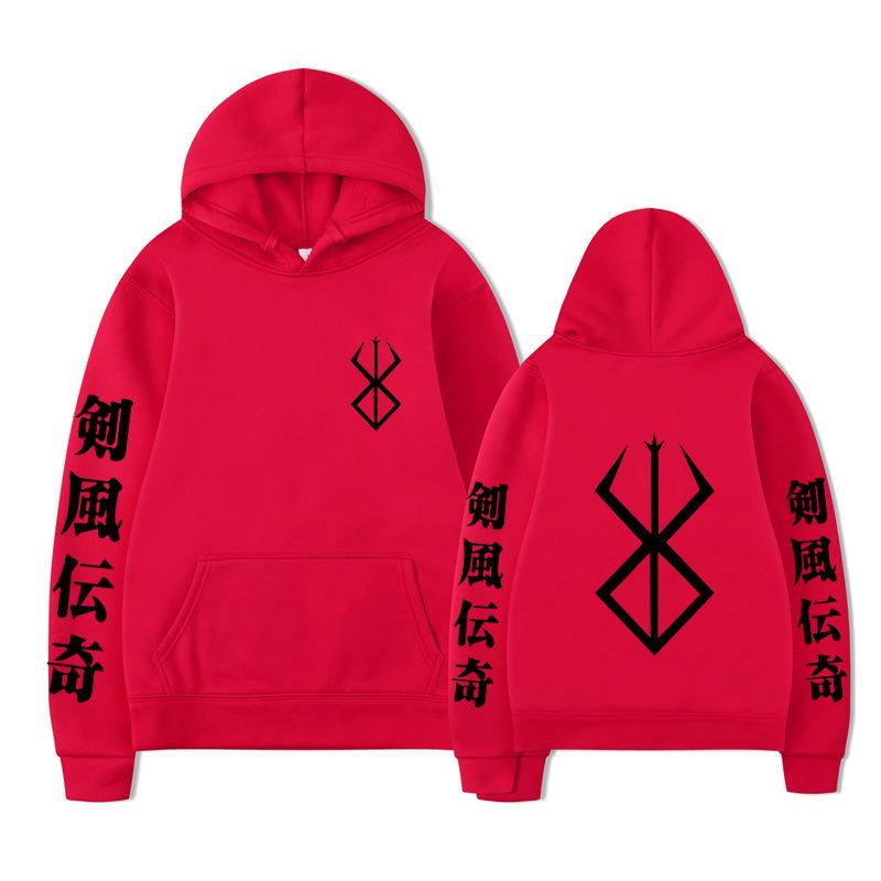 Japanese Animation Berserk Hoodies Men Fashion Long Sleeve Sweatshirts Women Casual Harajuku Streetwear Pullovers Sudaderas