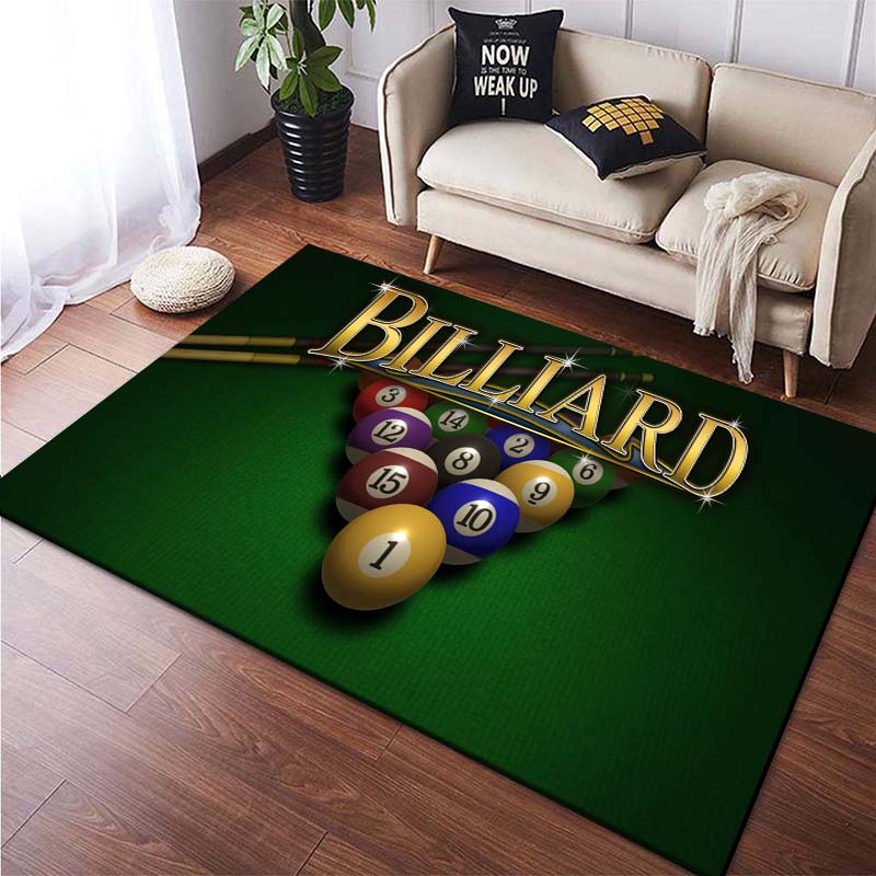 15 Misure Stampa 3D Pattern Biliardo Snooker Tappeto per Soggiorno Tappetino per Bagno Zerbino Creativo Tappeto per Camera da Letto Decorazioni per la Casa