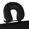 VidaXL Table pliable de massage Noir 3 zones avec cadre en bois