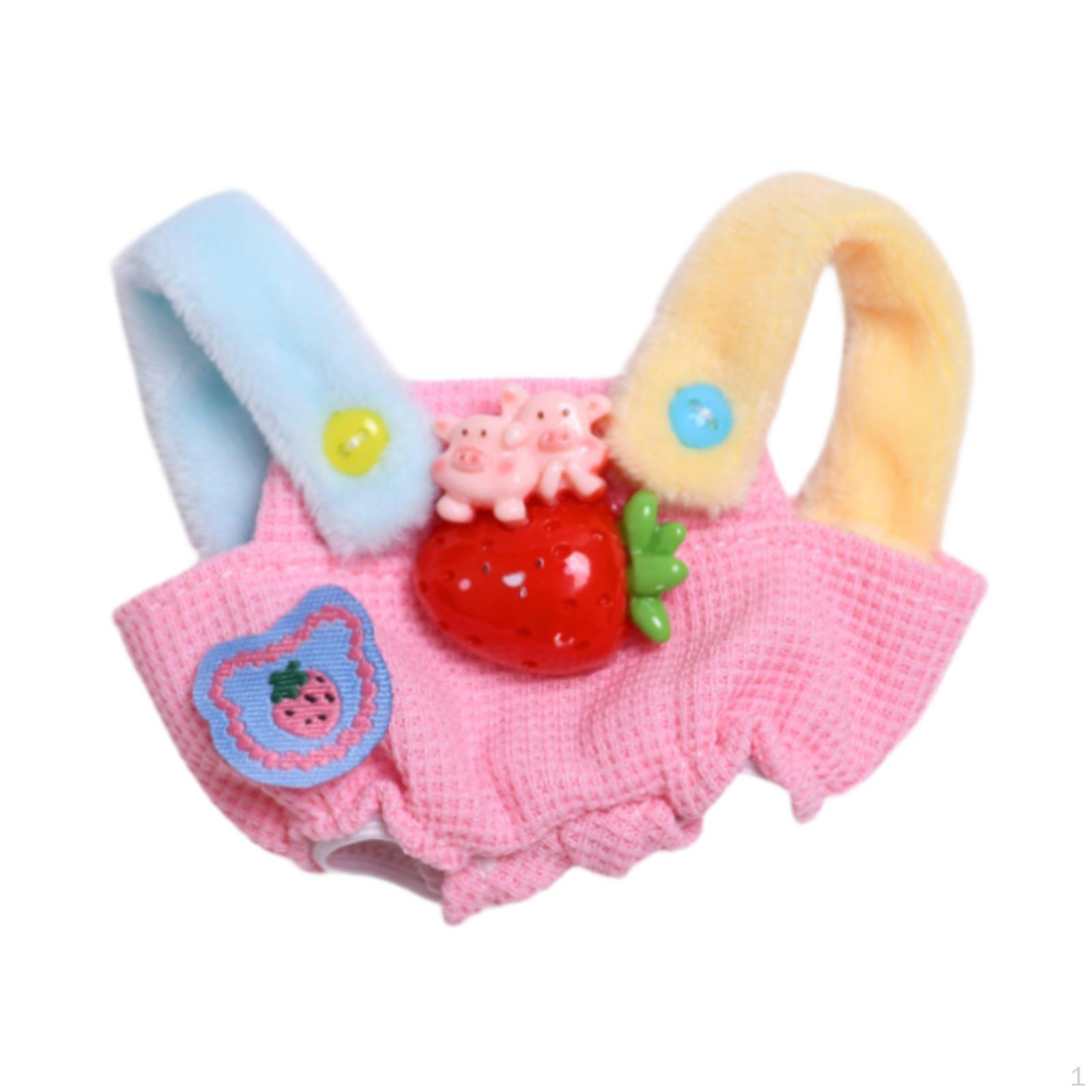 

Кукольные штаны с подтяжками, аксессуары для костюма, миниатюрная одежда, наряды для девочки ростом 15 см Strawberry