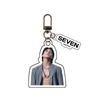 BTS Portachiavi Acrilico Solo SEVEN di Jung Kook, Portachiavi Double-Sided Foto Concept di Jungkook, Ciondolo Kawaii per Borsa, Merchandising Idol Regalo per Fan Kpop ARMY