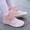 Children High-top Snow Boots Kids Plush Boots Winter Warm Cotton Shoes Anti-slip Casual Walking Shoes Waterproof