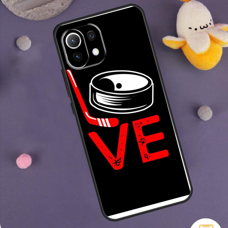 Ice Hockey Player Case For Xiaomi 15 14 Ultra 13T 14T 15T 17 Pro Max POCO F7 F5 F6 X5 X6 X7 Pro F8 Ultra Cover