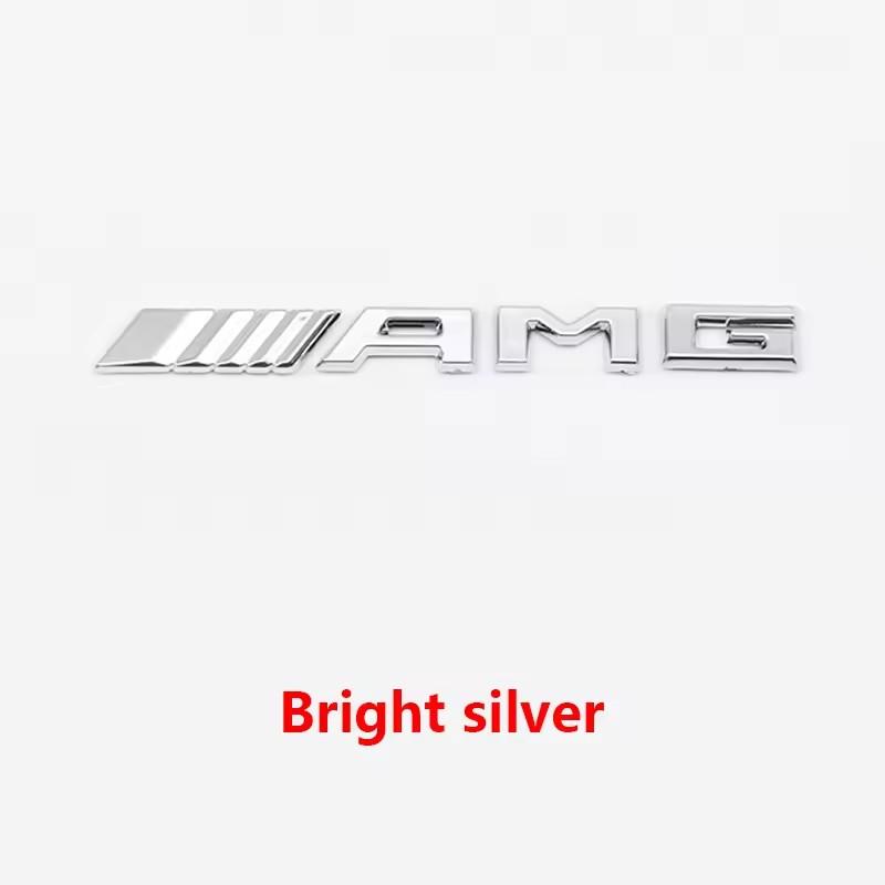Adesivo Emblema Badge per Console Centrale AMG in ABS 3D per Mercedes Benz C63 E63 W204 W205 W212 W213 Decalcomanie Rosse Nere Argentate Accessori VI1
