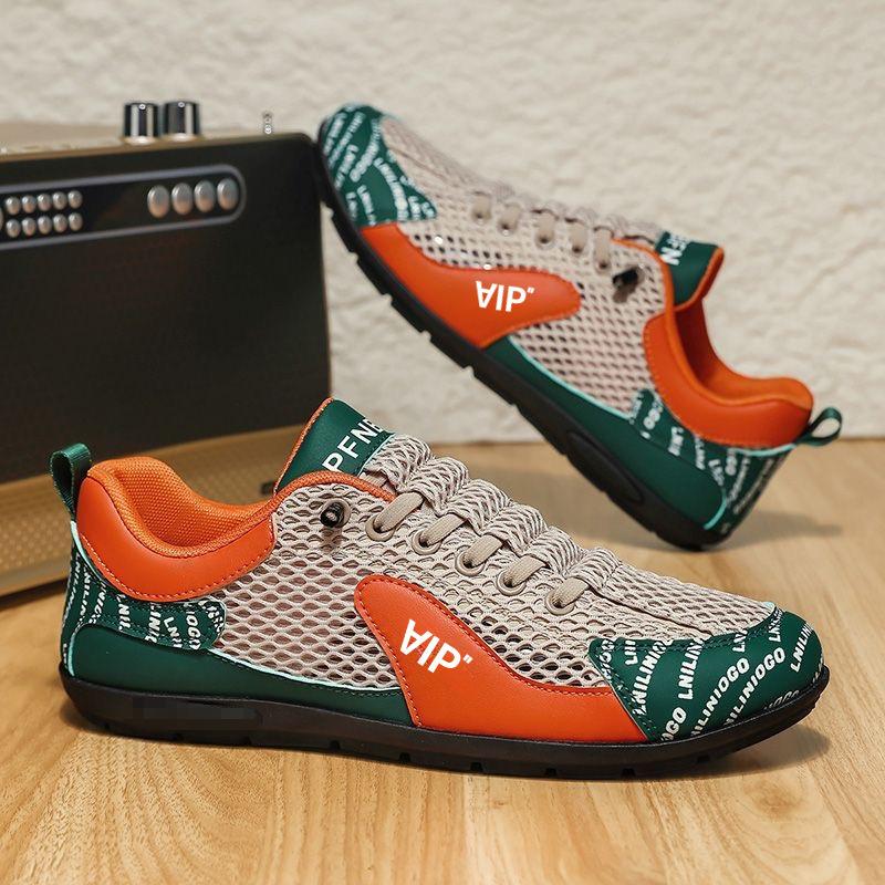 Summer men's shoes mesh breathable casual shoes lightweight soft-soled running shoes trendy Forrest Gump shoes versatile men's board shoe cloth