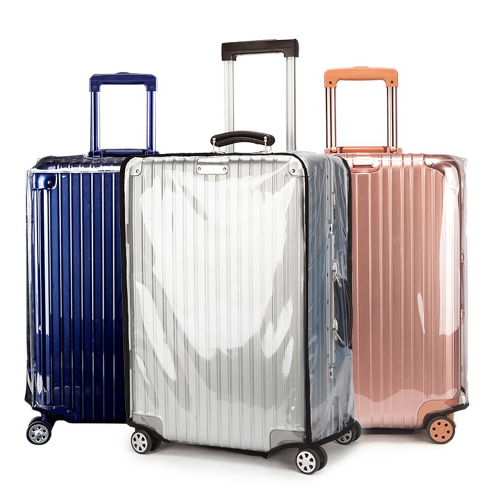 3Pcs Trolley Case Protect Sleeve PVC Suitcase Protective Case Portable Luggage Protector for Outdoor Travel Protection