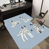 1PC Dalmatian Non-Slip Floor Carpet Compatible for Office&Living Room&Bedroom&Dining Room - Flat- Soft & Pattern, Vibrant Colors-W284