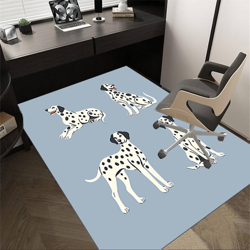 

1PC Dalmatian Non-Slip Floor Carpet Compatible for Office&Living Room&Bedroom&Dining room - Flat- Soft & Pattern, Vibrant Colors-W284 60cm by 90cm