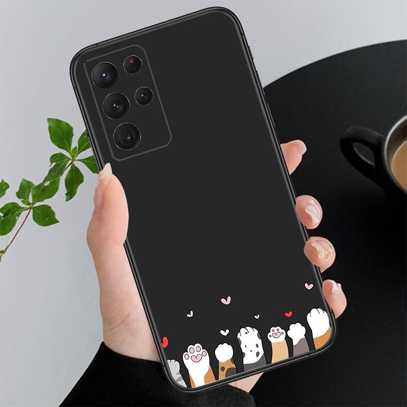

Phone Case For Samsung A55 A16 A56 A36 A35 A15 A53 A54 A33 A34 A25 A05S A52 A52S A14 A26 A71 Cartoon Black Cats A05s