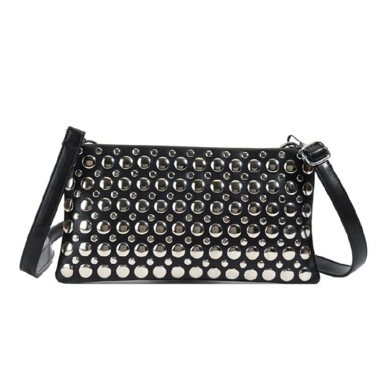 Crossbody Bags for Women Leather Crossbody Purses Punk Rivets Handbags Shoulder Bag Soft Pu Leather Shoulder Bag Gifts