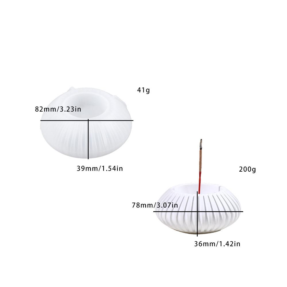 

Silicone 3D Concrete Mold White Aromatherapy Candle Holder New Resin Mold Gifts Incense cuttings