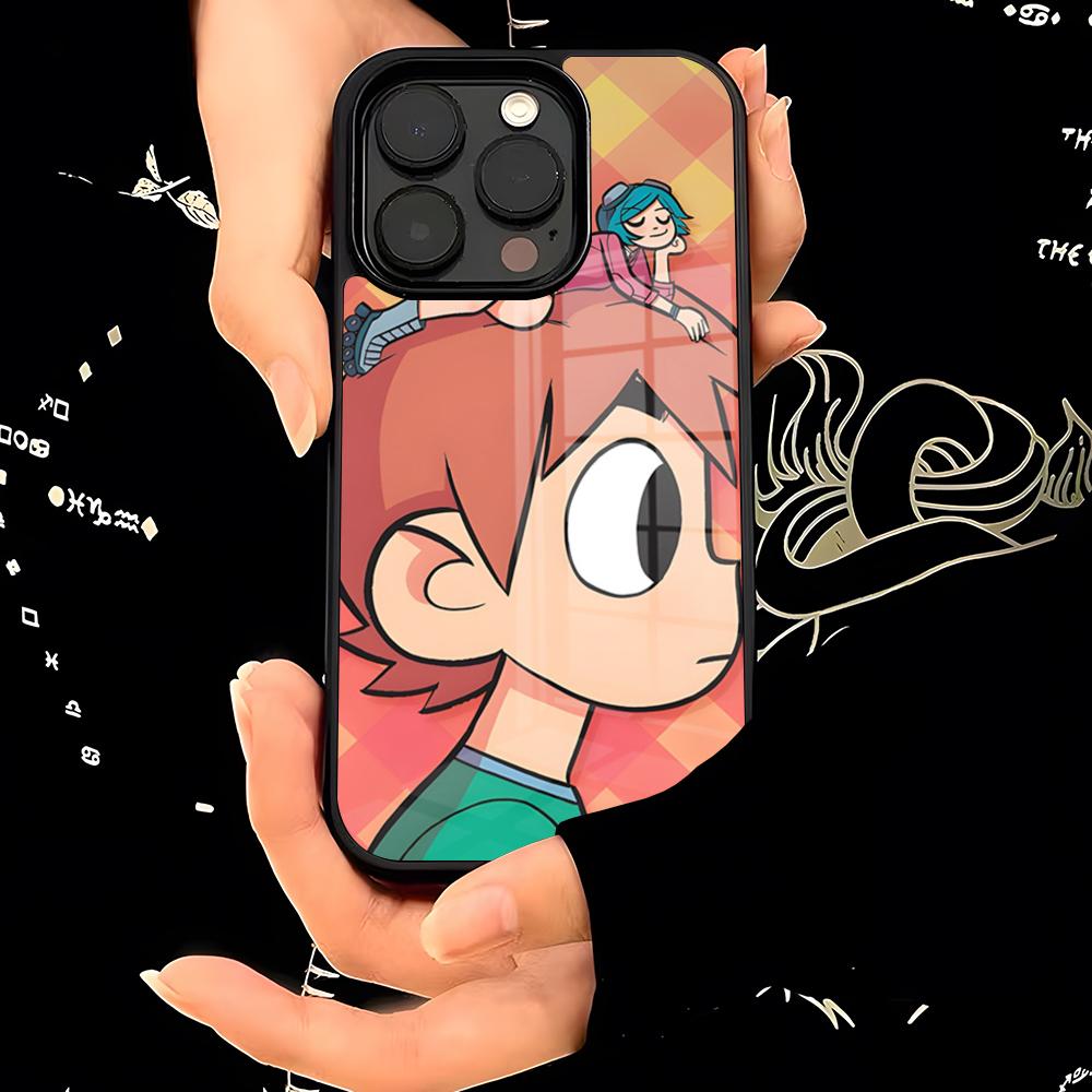 Cartoon Scott Pilgrim Vs Phone Case PC+TPU For IPhone 15 16 17ProMax 13 16 11 12 14 Pro Xs Max Mini Xr X Plus Cover