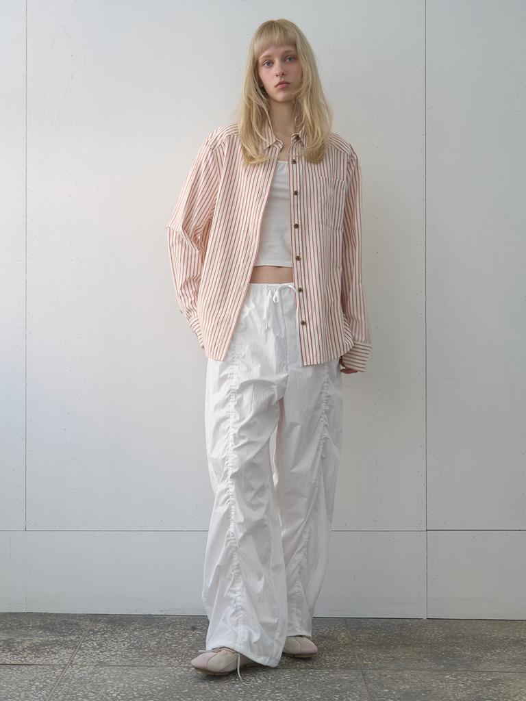 KIJUN Airy Parachute Pants Off-White