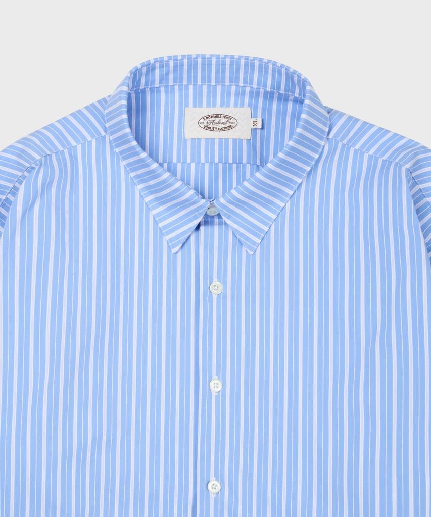 AMFEAST Oliver Striped Shirt Blue
