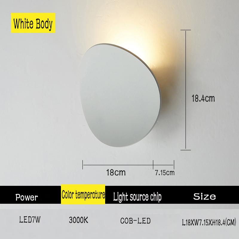 LED Indoor Wall Lamp Bedroom Living Room Home Lamps Balcony TV Background Wall Light Bedroom Lamp Modern Aluminum Sconce
