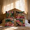 Leopard Tropisch Floral Heimdekor Kissenbezüge Kissenbezug Muster für Sofa Schlafzimmer Auto Polyester Material