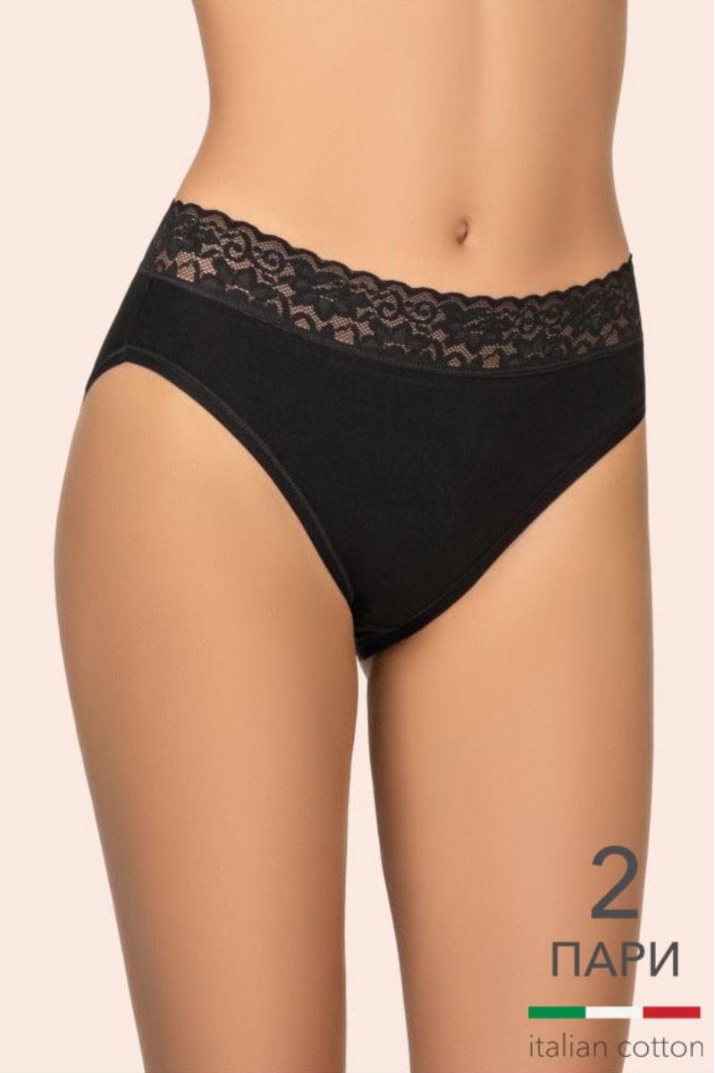 

Трусики сліп, 2 штуки Kleo (94188) 6(2XL) прозорий колір чорний