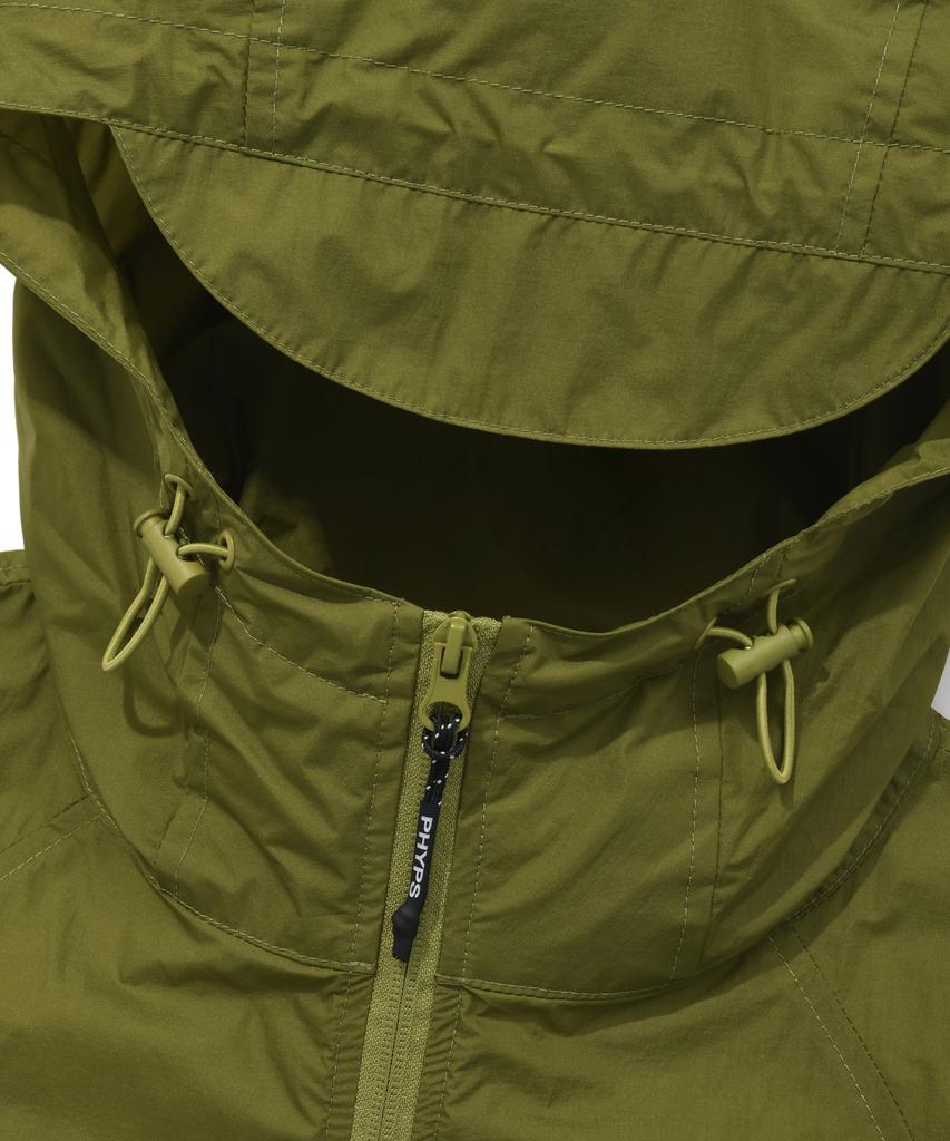 Physical Department Wind Hooded Zip-Up Vest_Khaki
