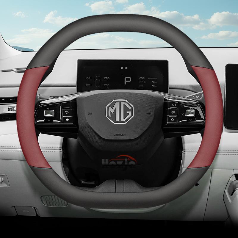 Coprivolante in Pelle per Auto per MG 4 7 ONE HS EHS ZS ES5 GT PHEV Ibrido Lusso 2024 2025 2026 Accessori