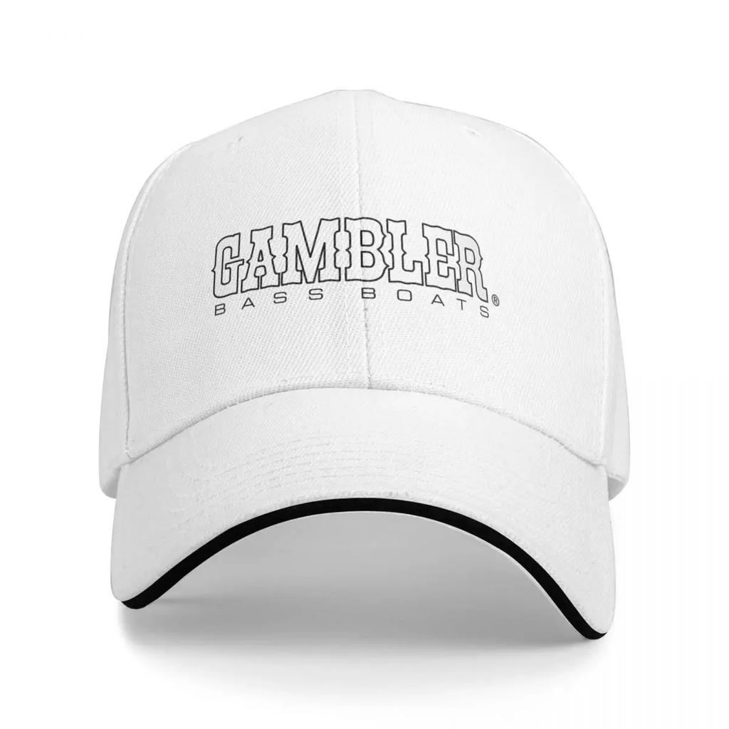 Gambler Bass Boats Black and White Baseball Cap Trucker Hat Icon Fashion Beach Man Womens