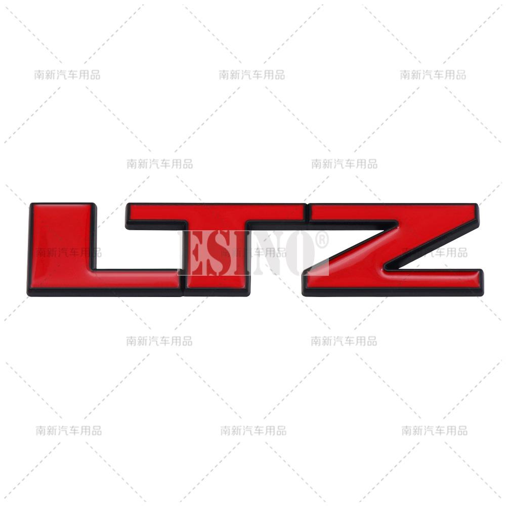 Style de voiture 3D LTZ Badge Autocollant Alliage de Zinc Métallique Carrosserie Coffre Arrière Autocollant Emblème pour Chevrolet Silverado Cruze Spark