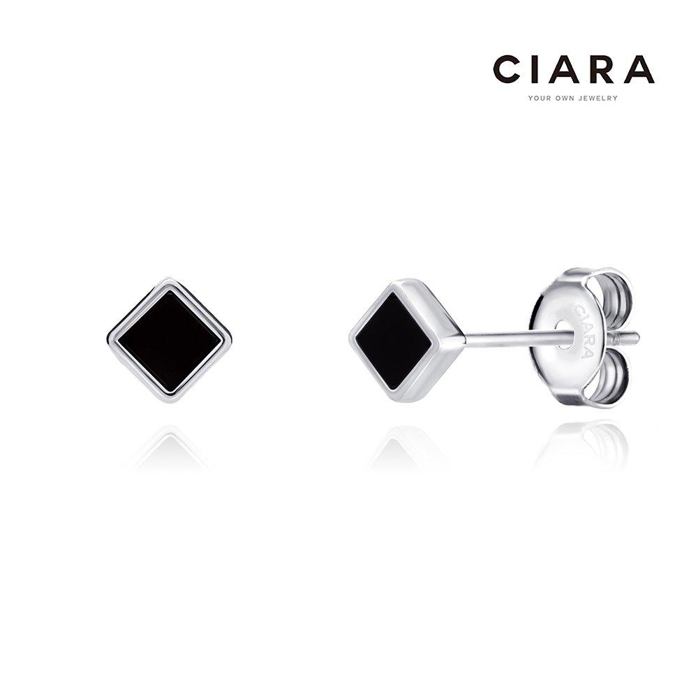 

Ciara 925 Silver Torino Square Onyx Earrings